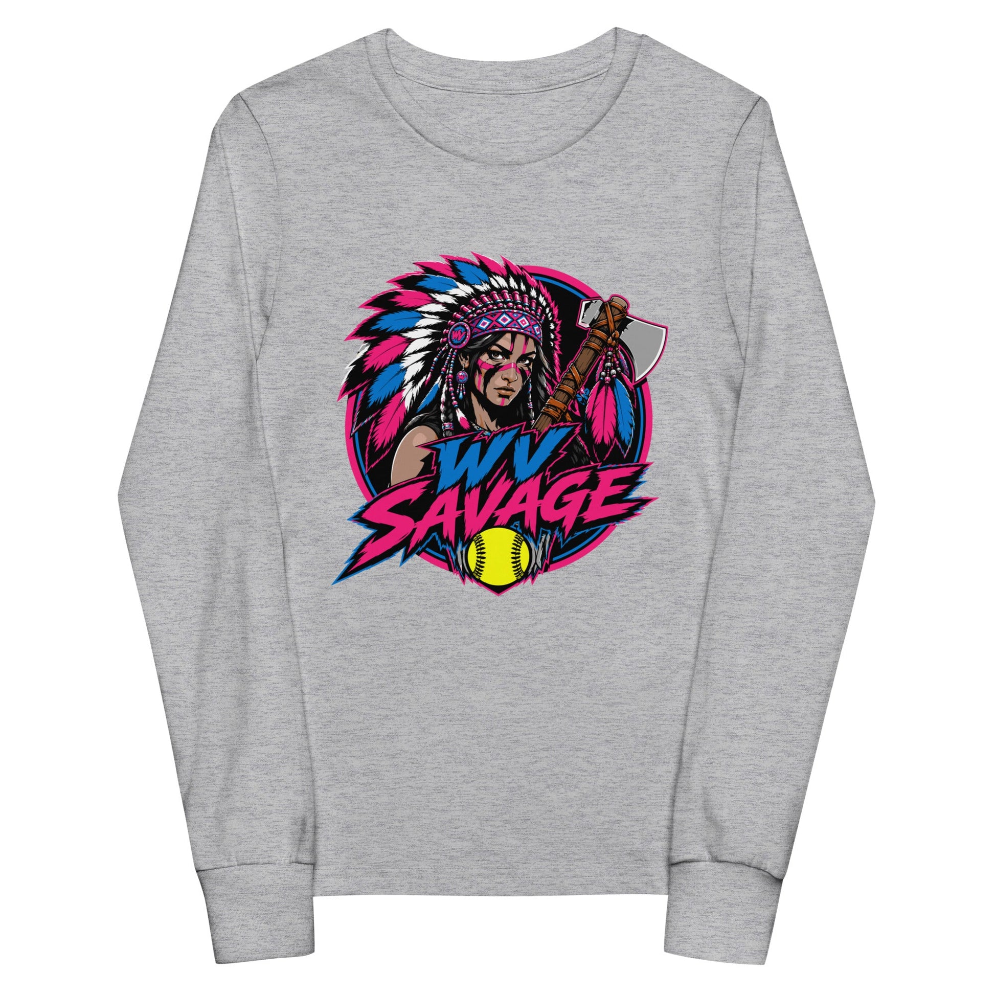 Performance | Youth Long Sleeve T-Shirt | Savage | Crest Logo