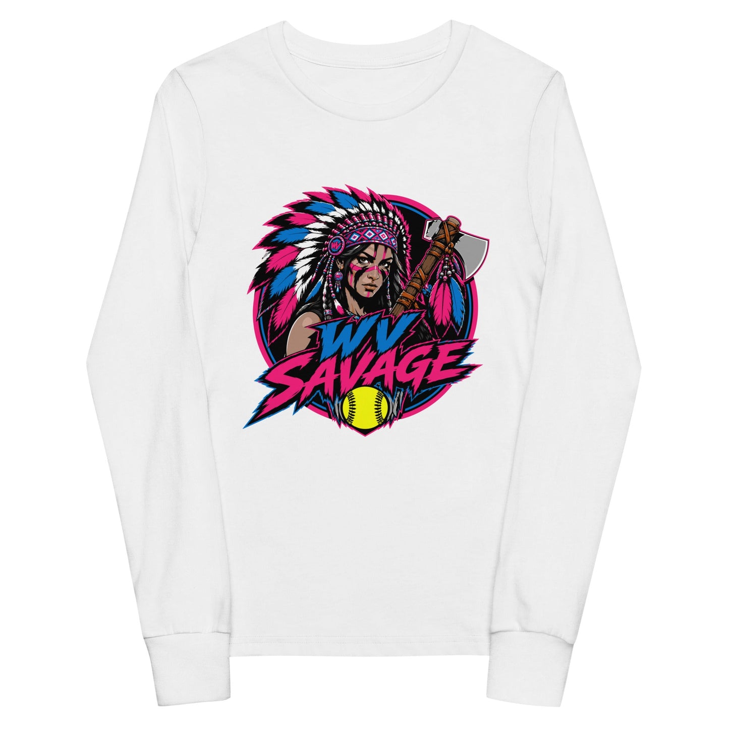 Performance | Youth Long Sleeve T-Shirt | Savage | Crest Logo