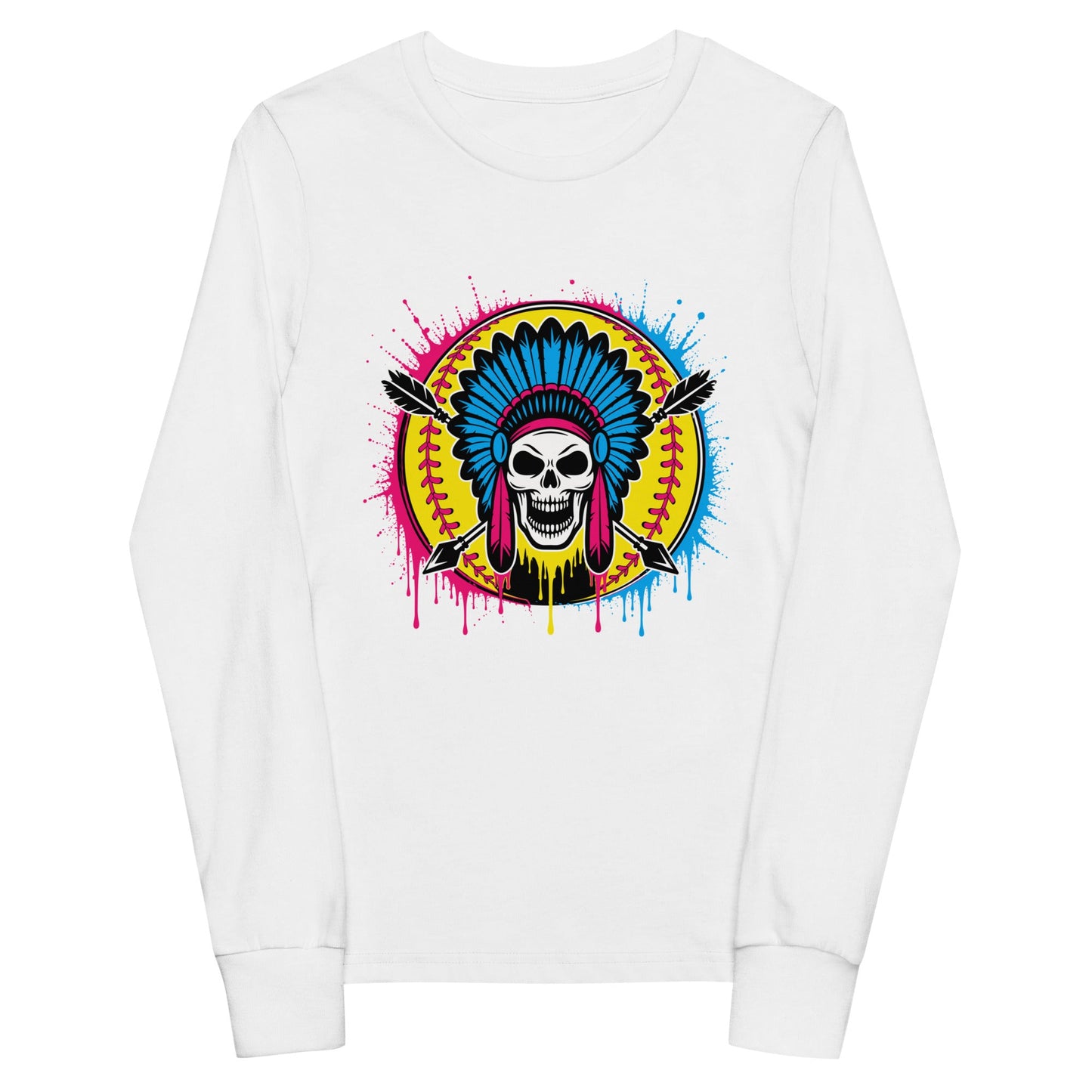 Performance | Youth Long Sleeve T-Shirt | Savage Softball | Emblem Logo
