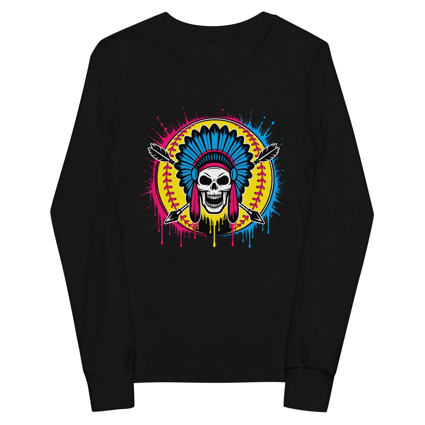 Performance | Youth Long Sleeve T-Shirt | Savage Softball | Emblem Logo