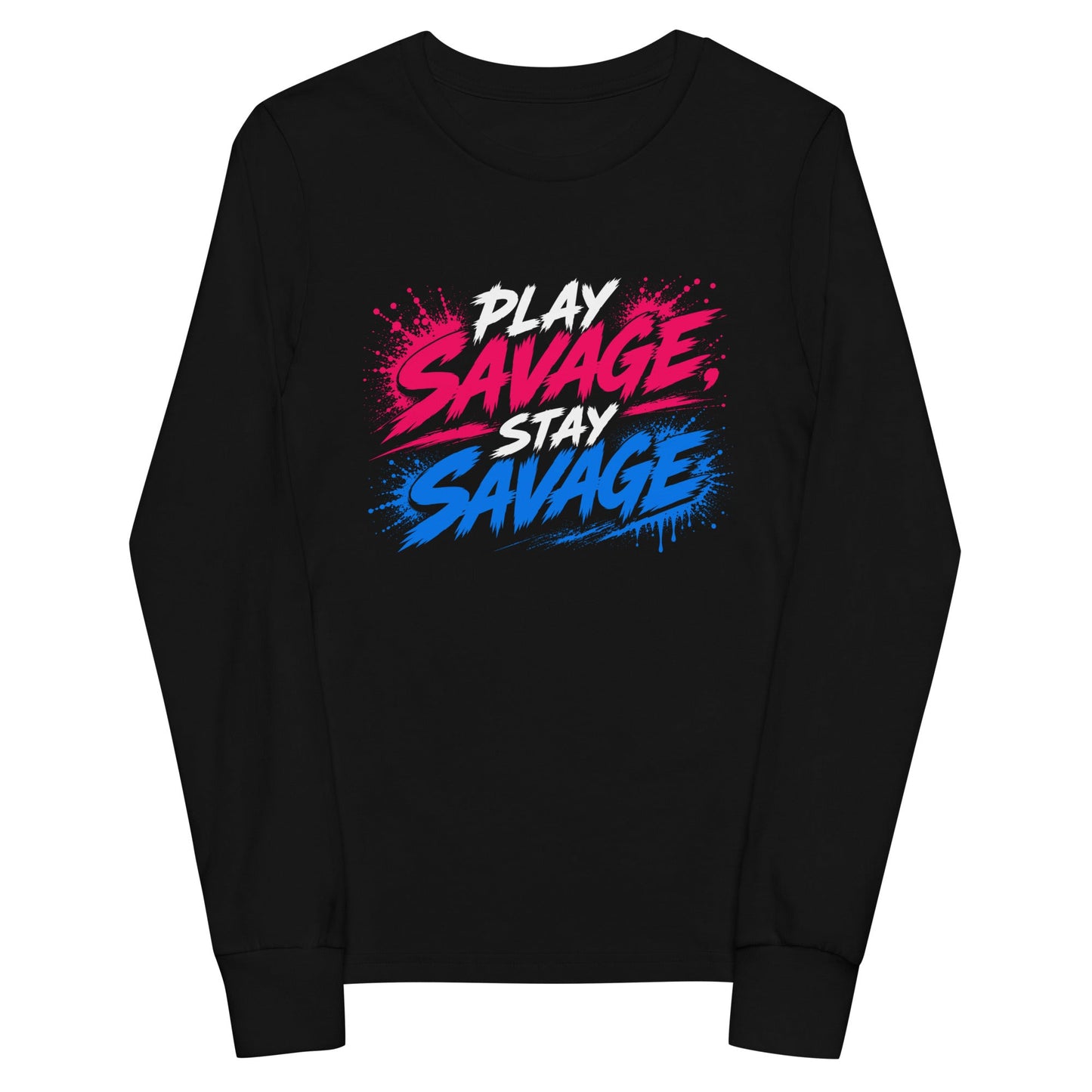 Performance | Youth Long Sleeve T-Shirt | Savage Softball | Play Stay Logo