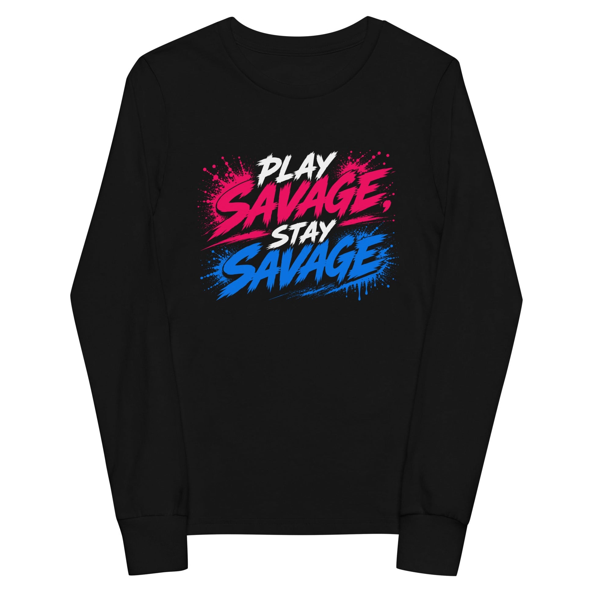 Performance | Youth Long Sleeve T-Shirt | Savage Softball | Play Stay Logo