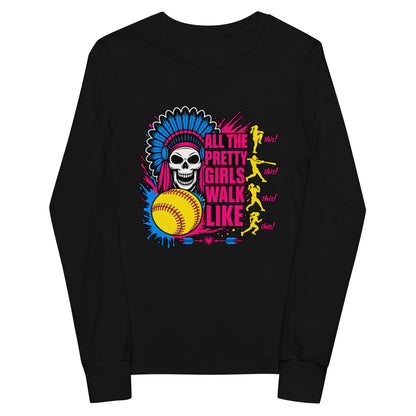 Performance | Youth Long Sleeve T-Shirt | Savage Softball | Varsity Vanguard Logo