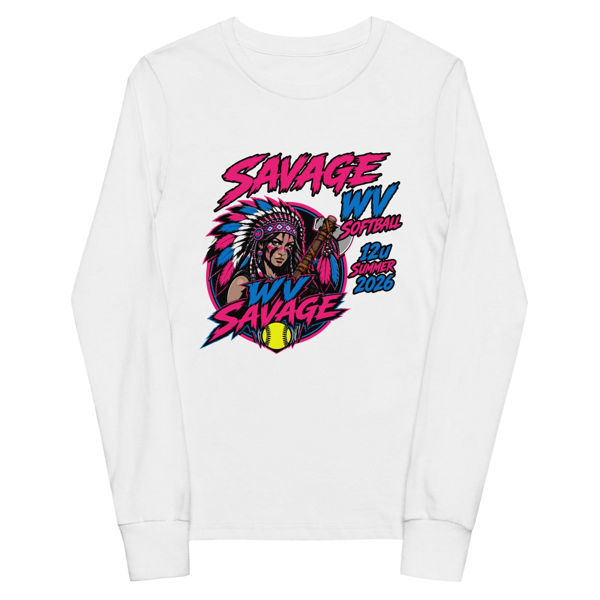 Performance | Youth Long Sleeve T-Shirt | Savage | Vanguard Logo
