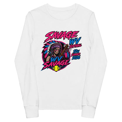Performance | Youth Long Sleeve T-Shirt | Savage | Vanguard Logo