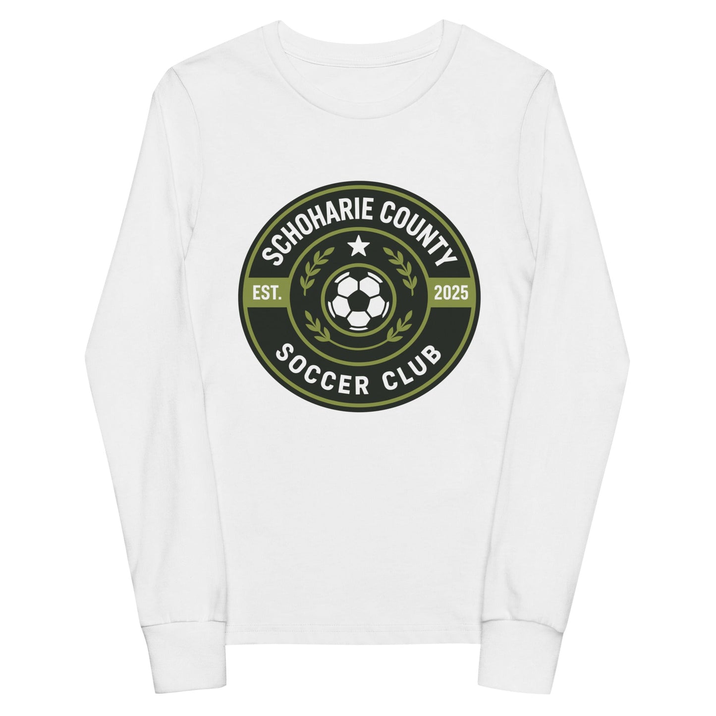 Performance | Youth Long Sleeve T-Shirt | Schoharie County Soccer Club | Badge Logo