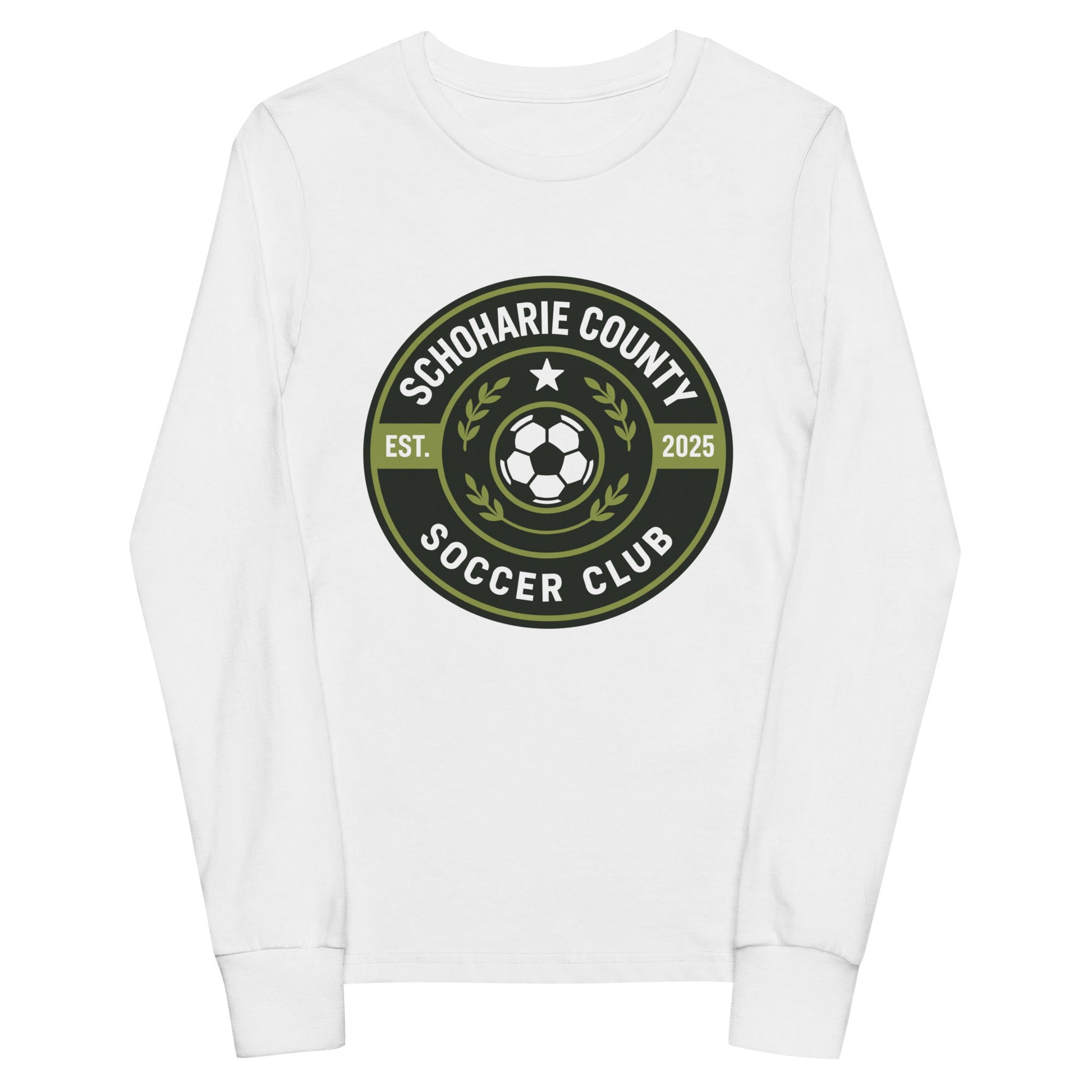 Performance | Youth Long Sleeve T-Shirt | Schoharie County Soccer Club | Badge Logo