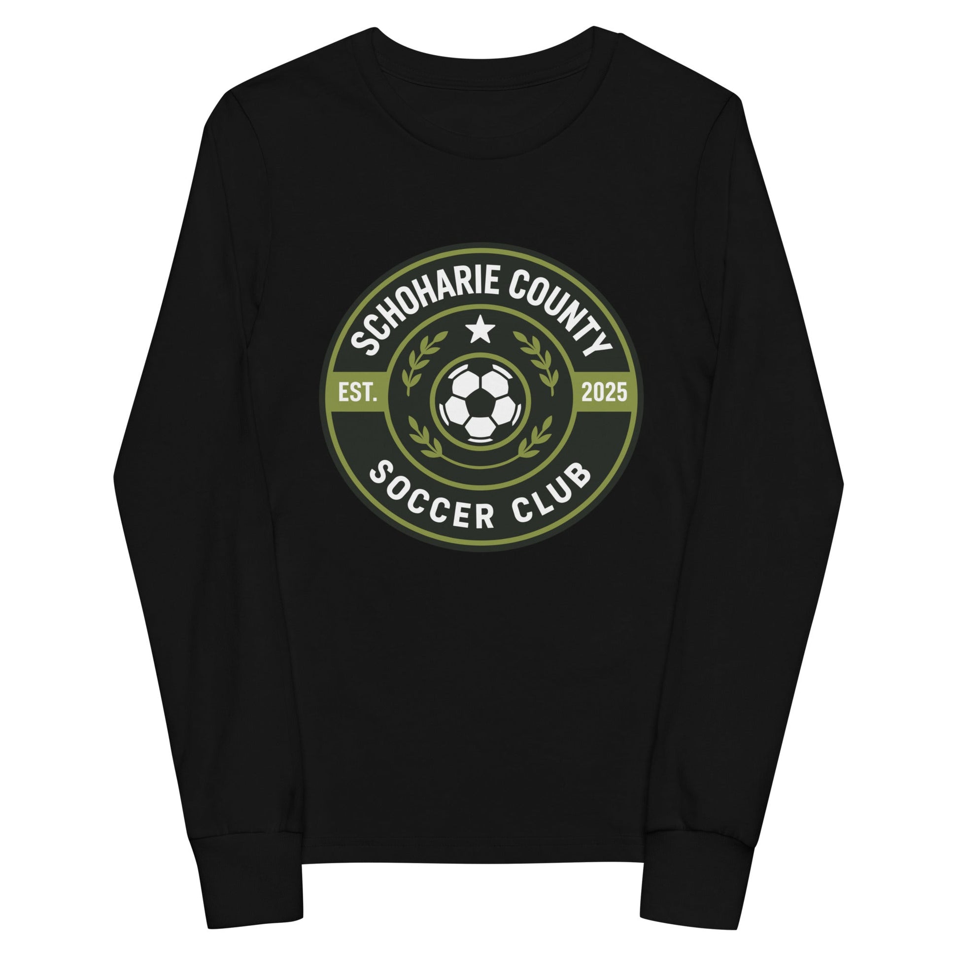 Performance | Youth Long Sleeve T-Shirt | Schoharie County Soccer Club | Badge Logo