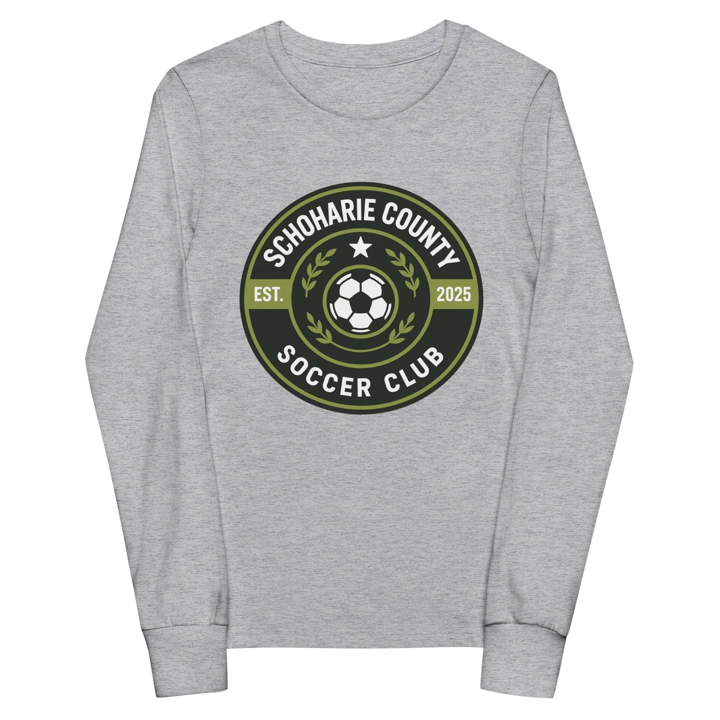 Performance | Youth Long Sleeve T-Shirt | Schoharie County Soccer Club | Badge Logo