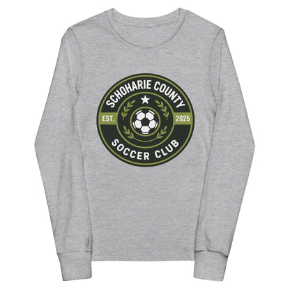 Performance | Youth Long Sleeve T-Shirt | Schoharie County Soccer Club | Badge Logo