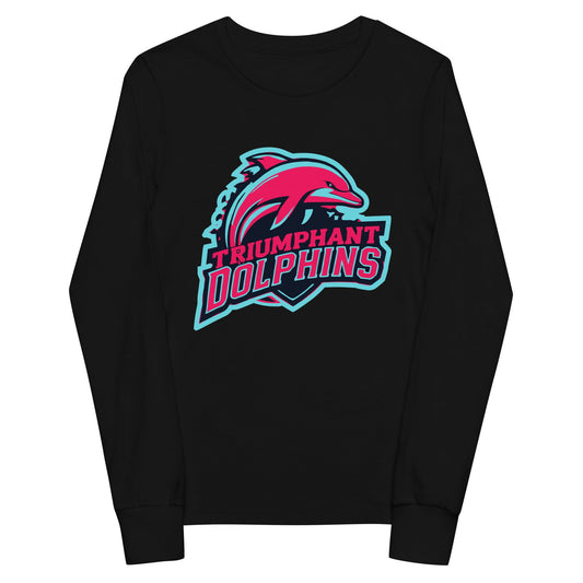 Performance | Youth Long Sleeve T-Shirt | SE Triumphant Dolphins | Dolphins Alternate Logo