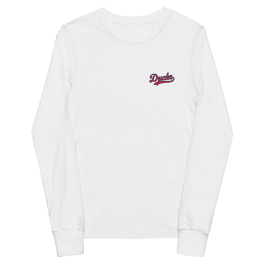 Performance | Youth Long Sleeve T-Shirt | Semo Ducks Baseball | Script Logo
