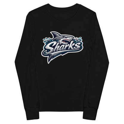 Performance | Youth Long Sleeve T-Shirt | Sharks | Sharks Logo