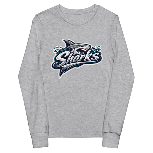 Performance | Youth Long Sleeve T-Shirt | Sharks | Sharks Logo