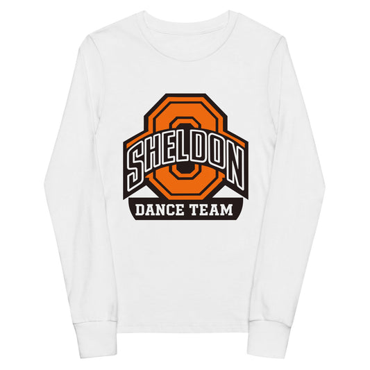 Performance | Youth Long Sleeve T-Shirt | Sheldon Dance Team | Emblem Logo
