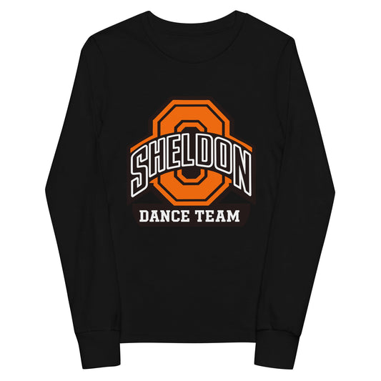 Performance | Youth Long Sleeve T-Shirt | Sheldon Dance Team | Emblem Logo
