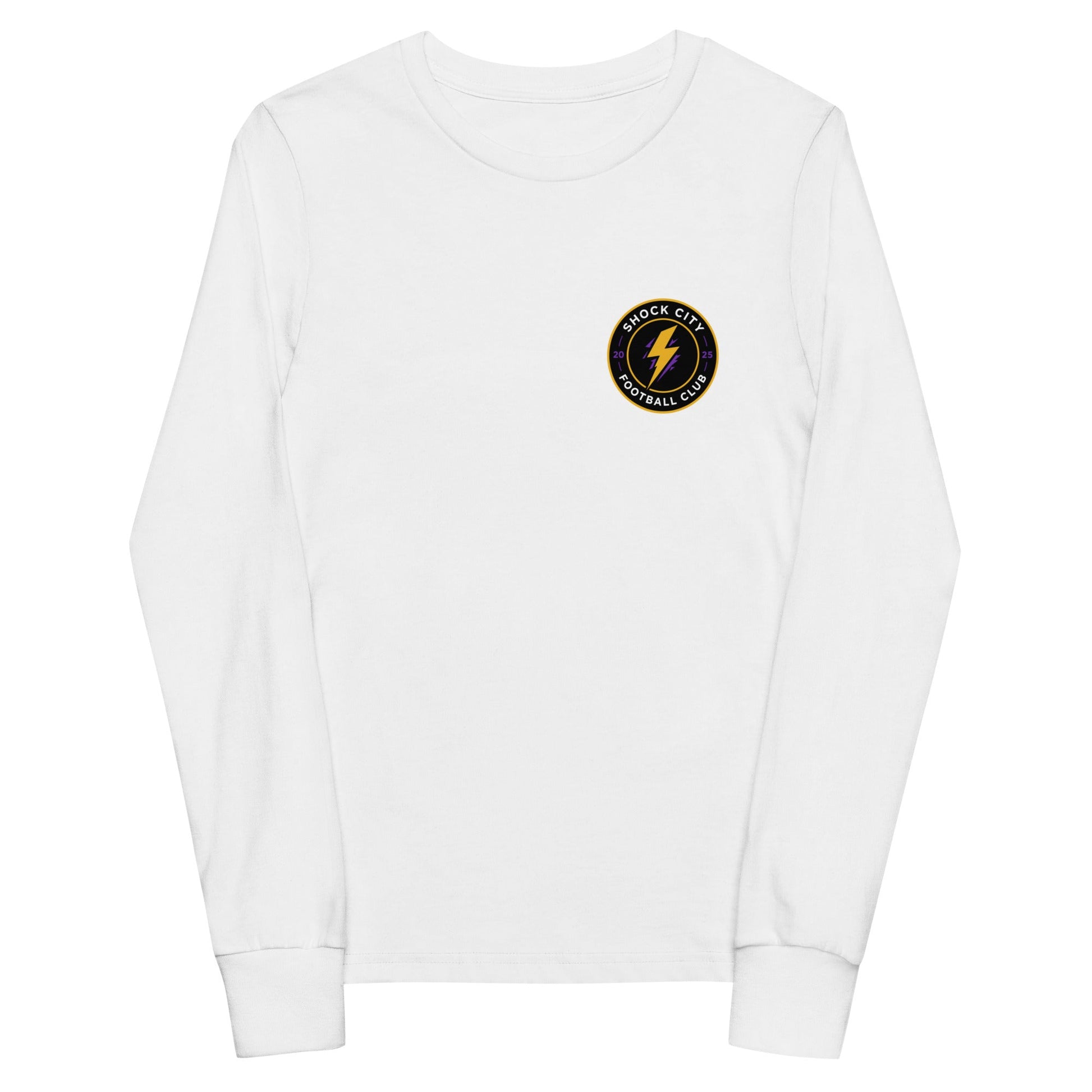Performance | Youth Long Sleeve T-Shirt | Shock City FC | Badge Logo
