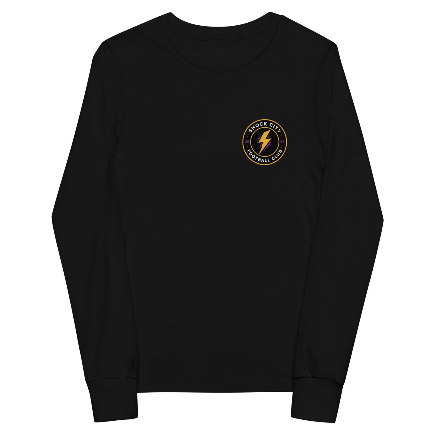 Performance | Youth Long Sleeve T-Shirt | Shock City FC | Badge Logo