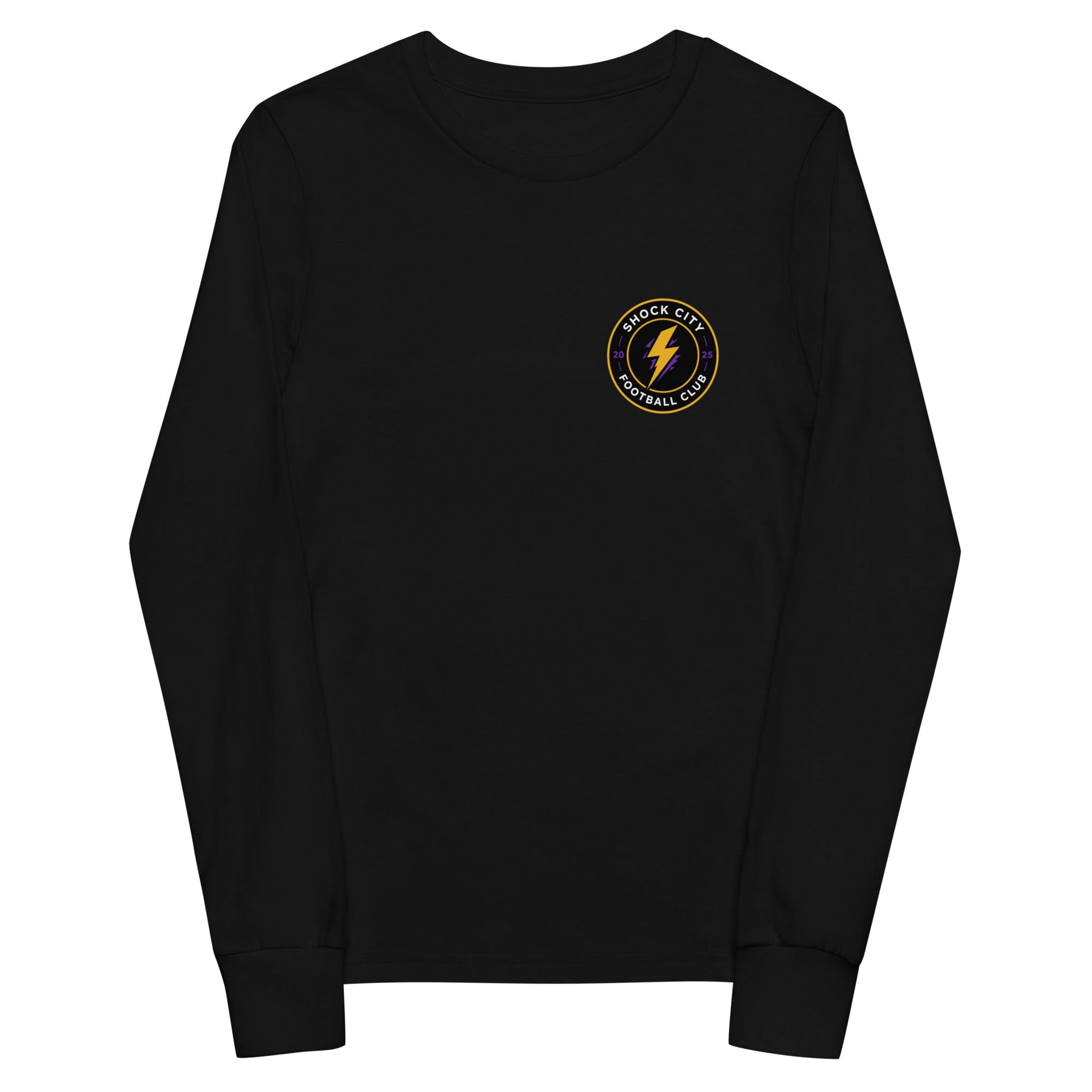 Performance | Youth Long Sleeve T-Shirt | Shock City FC | Badge Logo