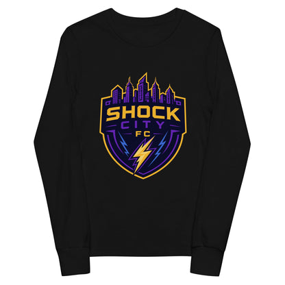 Performance | Youth Long Sleeve T-Shirt | Shock City FC | Crest Logo