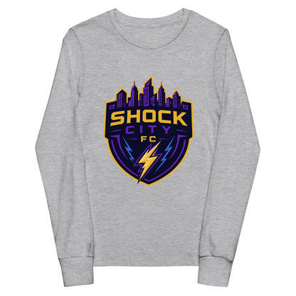 Performance | Youth Long Sleeve T-Shirt | Shock City FC | Crest Logo