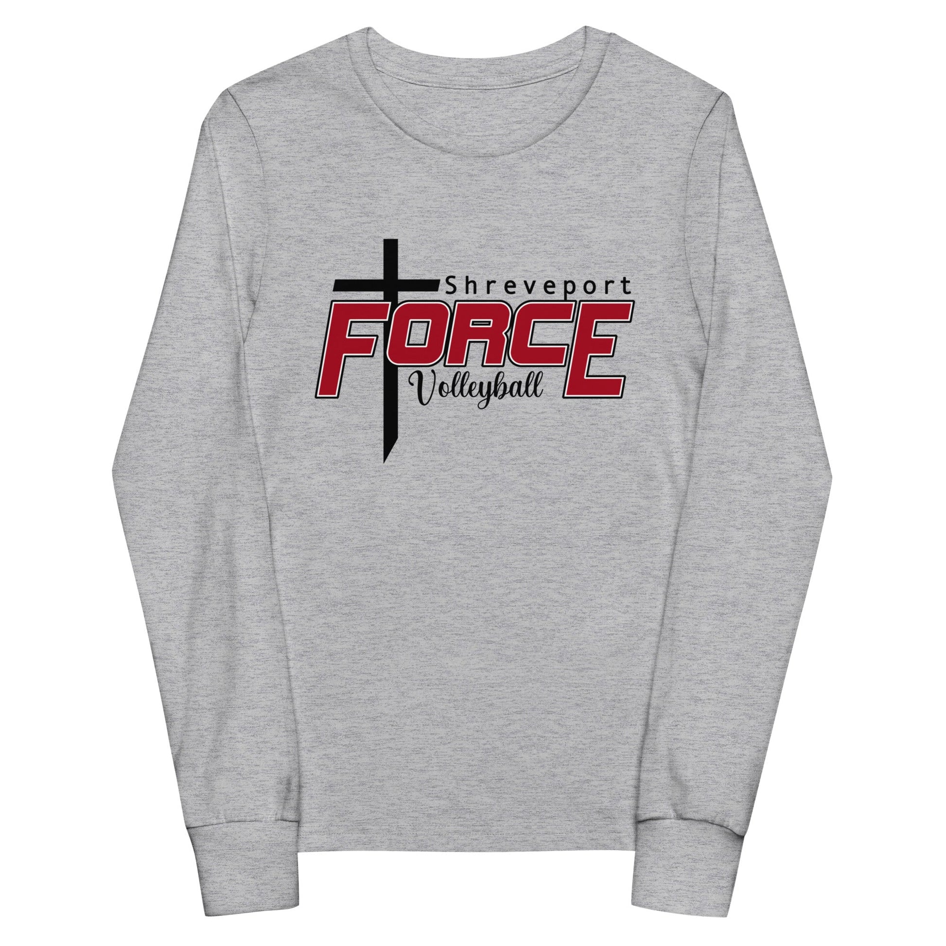 Performance | Youth Long Sleeve T-Shirt | Shreveport Force Volleyball | Crest Logo