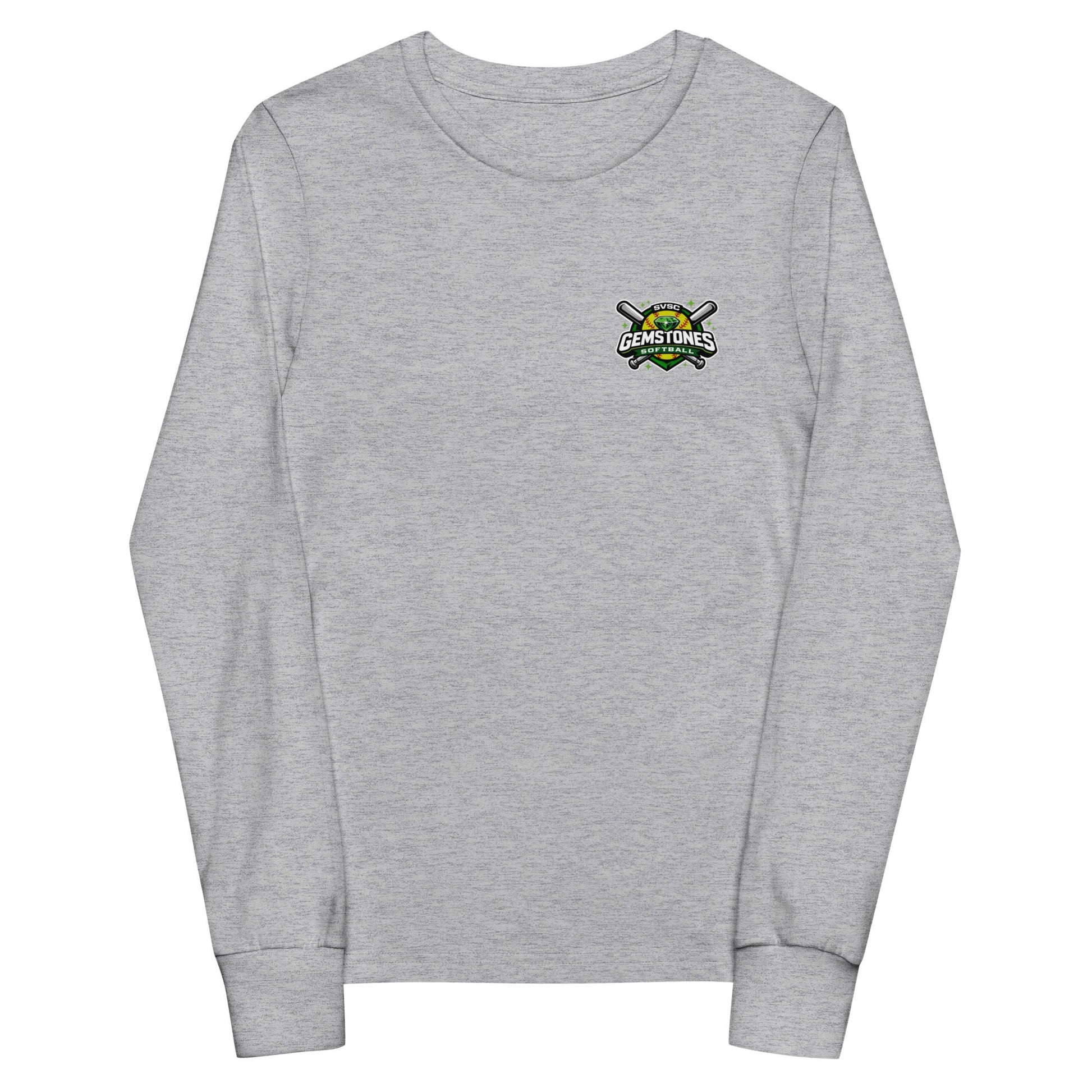 Performance | Youth Long Sleeve T-Shirt | Silver Valley Gemstones | Vanguard Logo