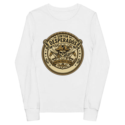Performance | Youth Long Sleeve T-Shirt | Sinton Desperados Baseball | Badge Logo