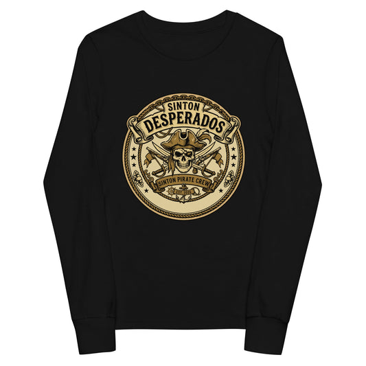 Performance | Youth Long Sleeve T-Shirt | Sinton Desperados Baseball | Badge Logo