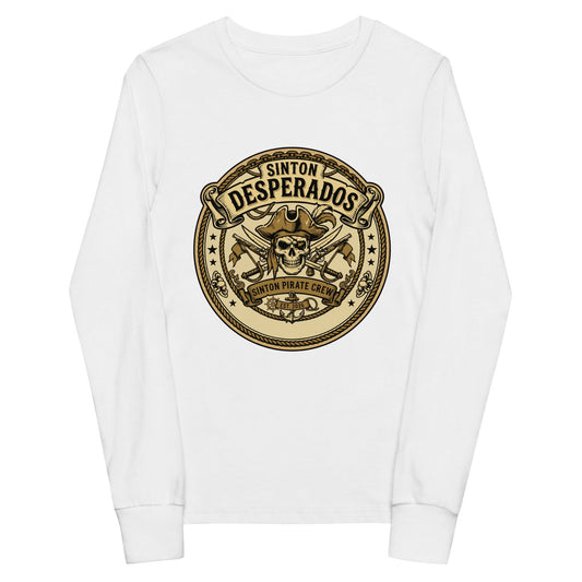 Performance | Youth Long Sleeve T-Shirt | Sinton Desperados Baseball | Badge Logo