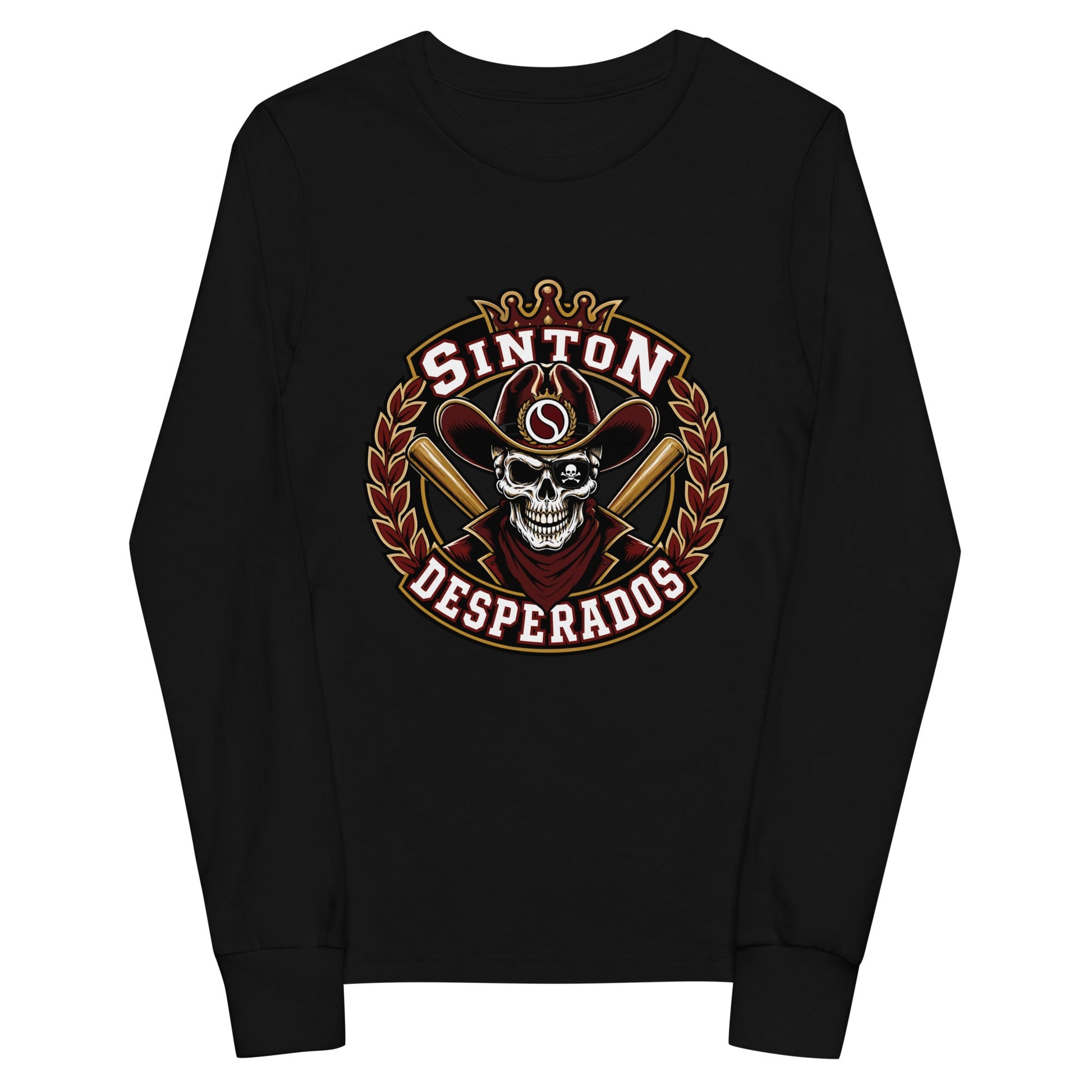 Performance | Youth Long Sleeve T-Shirt | Sinton Desperados Baseball | Ridge Varsity Logo