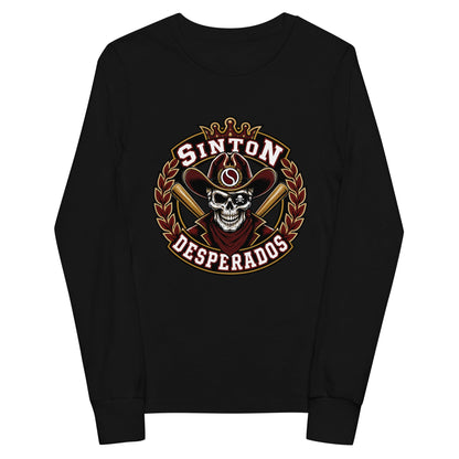 Performance | Youth Long Sleeve T-Shirt | Sinton Desperados Baseball | Ridge Varsity Logo
