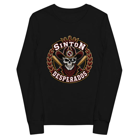 Performance | Youth Long Sleeve T-Shirt | Sinton Desperados Baseball | Ridge Varsity Logo