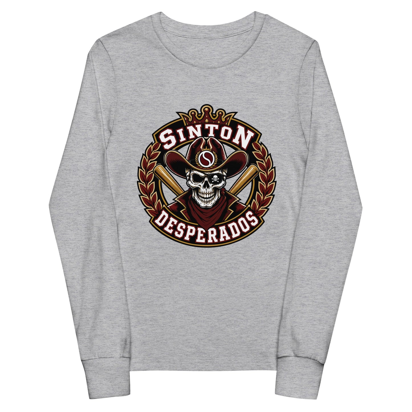 Performance | Youth Long Sleeve T-Shirt | Sinton Desperados Baseball | Ridge Varsity Logo