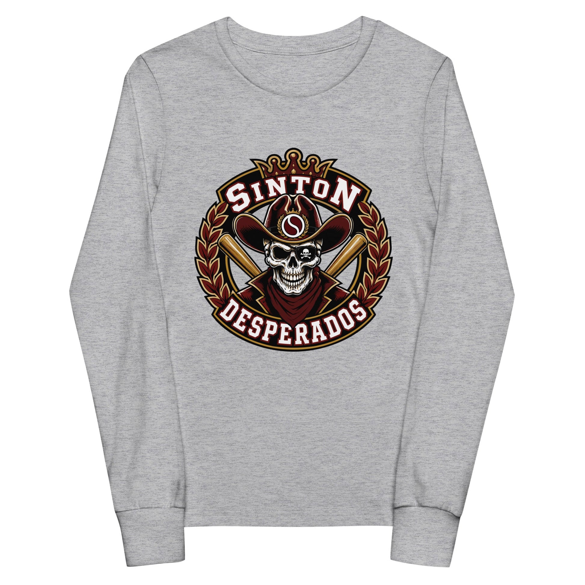 Performance | Youth Long Sleeve T-Shirt | Sinton Desperados Baseball | Ridge Varsity Logo