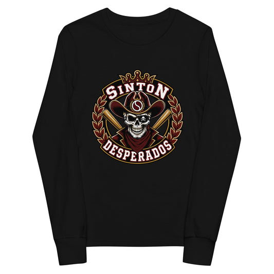 Performance | Youth Long Sleeve T-Shirt | Sinton Desperados Baseball | Ridge Varsity Logo