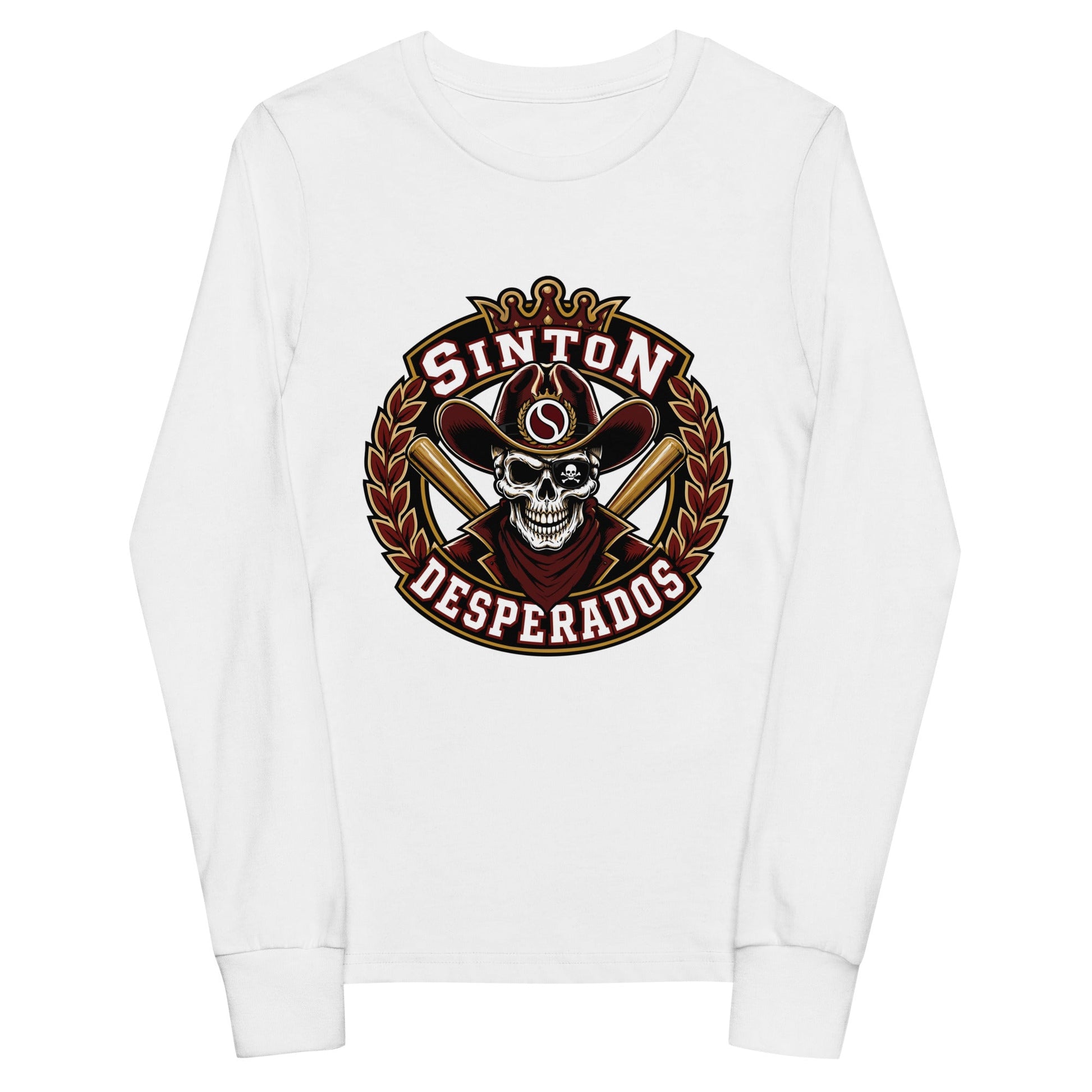 Performance | Youth Long Sleeve T-Shirt | Sinton Desperados Baseball | Ridge Varsity Logo