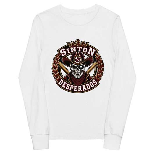 Performance | Youth Long Sleeve T-Shirt | Sinton Desperados Baseball | Ridge Varsity Logo