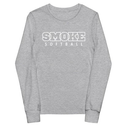 Performance | Youth Long Sleeve T-Shirt | Smoke 14U Softball | Emblem Logo