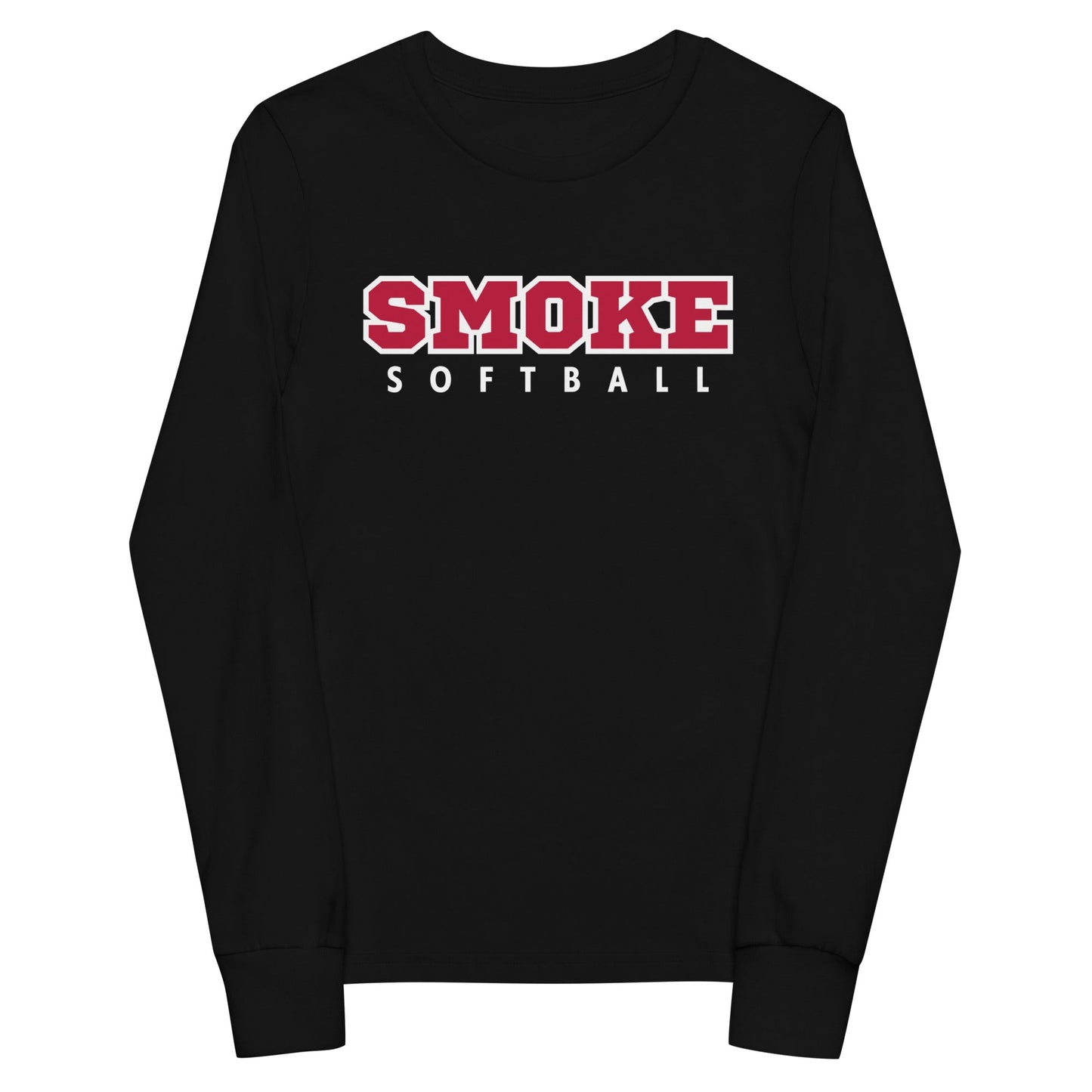 Performance | Youth Long Sleeve T-Shirt | Smoke 14U Softball | Modern Script Logo