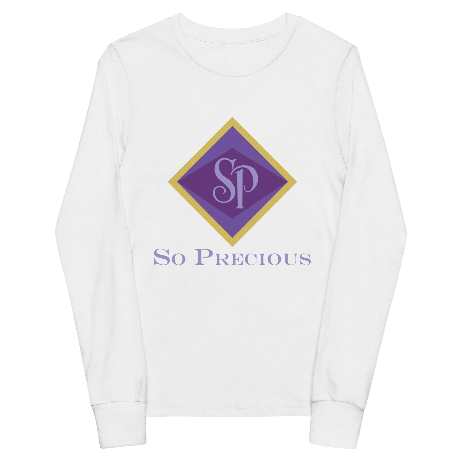 Performance | Youth Long Sleeve T-Shirt | So Precious Goods | Amethyst Aura Logo