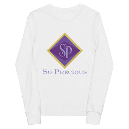Performance | Youth Long Sleeve T-Shirt | So Precious Goods | Amethyst Aura Logo