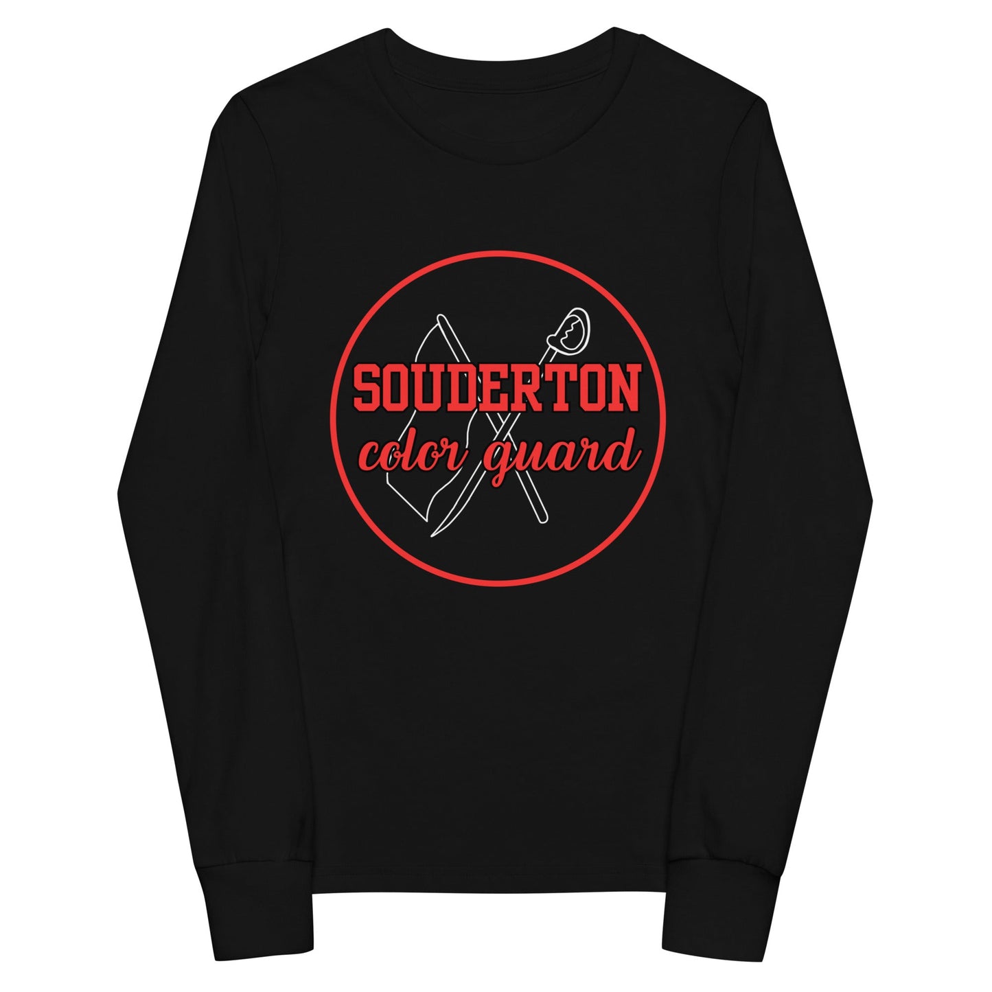 Performance | Youth Long Sleeve T-Shirt | Souderton Color Guard | Badge Logo