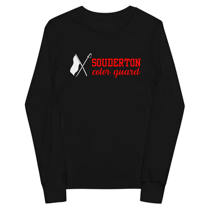 Performance | Youth Long Sleeve T-Shirt | Souderton Color Guard | Vanguard Banner Logo