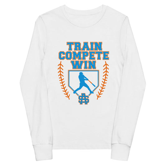 Performance | Youth Long Sleeve T-Shirt | South Alabama Select 8U | Emblem Logo