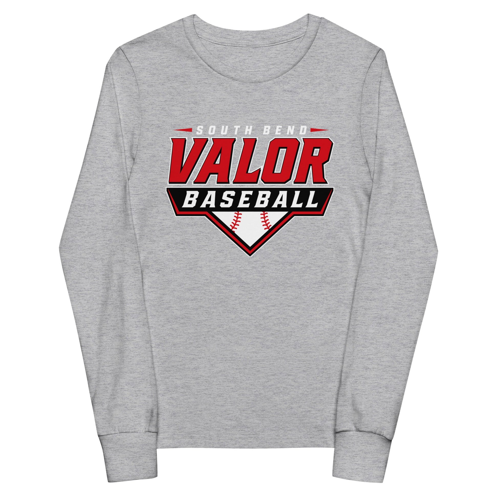 Performance | Youth Long Sleeve T-Shirt | South Bend Valor Baseball | Vanguard Logo