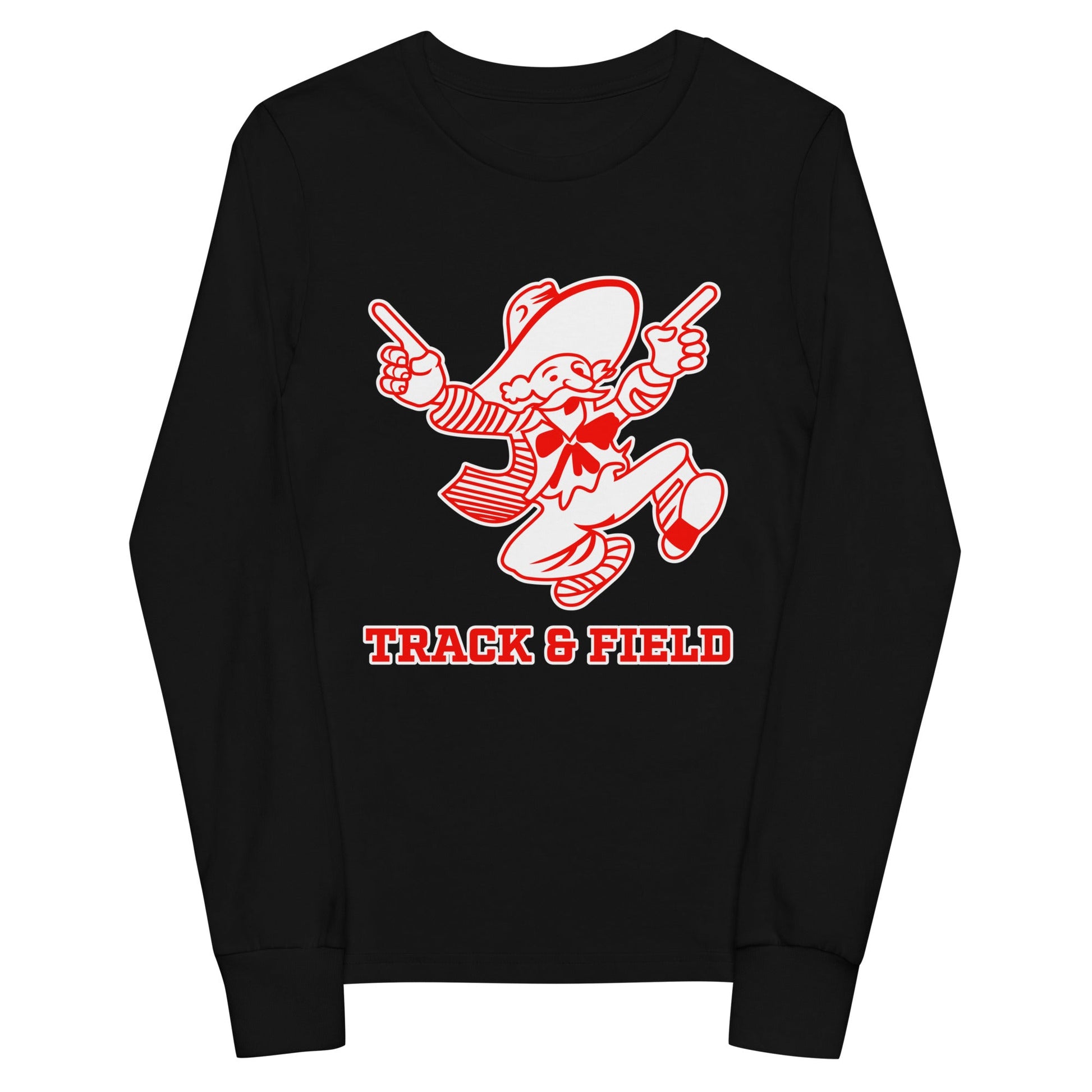 Performance | Youth Long Sleeve T-Shirt | South High Track | Mascot Logo