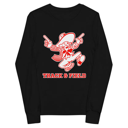 Performance | Youth Long Sleeve T-Shirt | South High Track | Mascot Logo