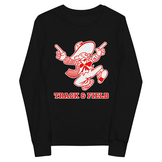 Performance | Youth Long Sleeve T-Shirt | South High Track | Mascot Logo