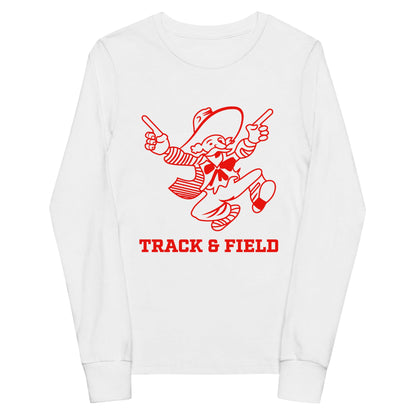 Performance | Youth Long Sleeve T-Shirt | South High Track | Mascot Logo